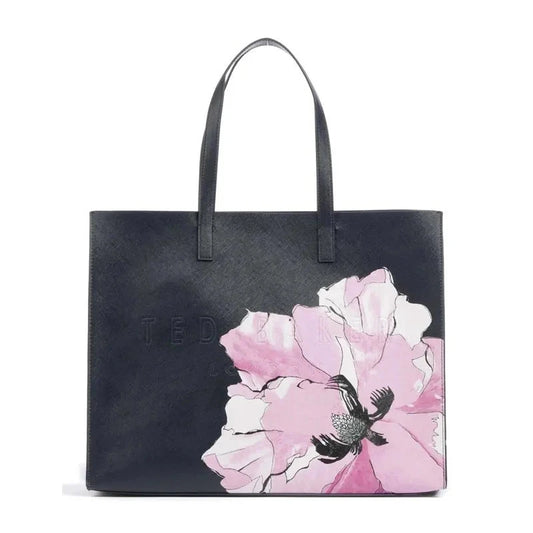 Women's Milikon-Floral Printed XL Icon Bag Navy Ted Baker South Africa