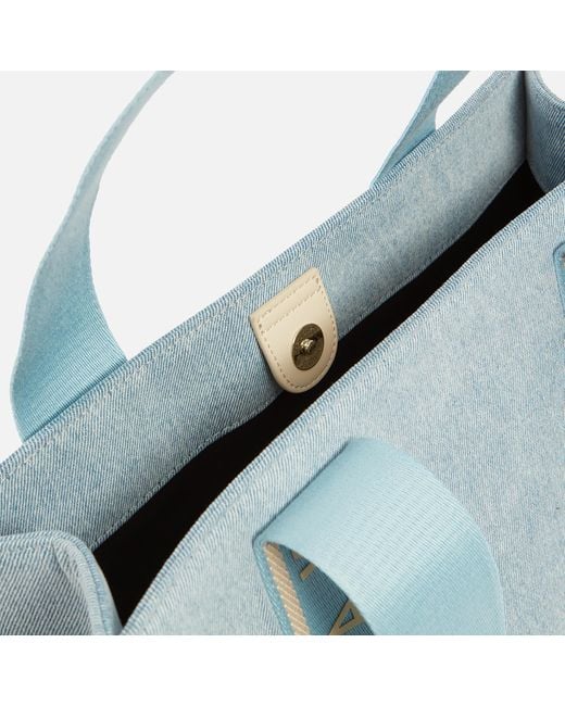 Women's Jeanee-Webbing Medium Denim Tote Bag Lt-Blue Ted Baker South Africa