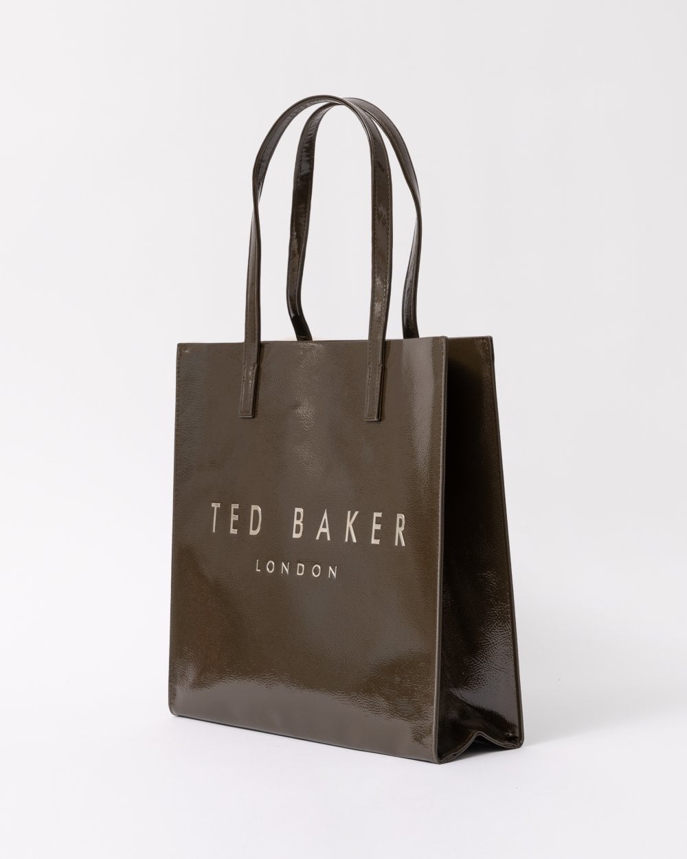 Women's CRINKON-Crinkle Large Icon Bag Khaki Ted Baker South Africa