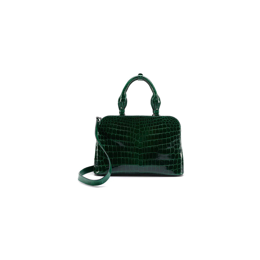 Green Lexington Crocodile Leather Business Bag Bellabags Bellabags
