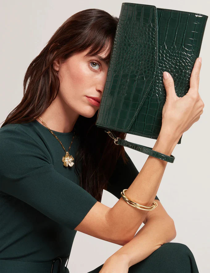 Women's CROCEY-Croc Effect Envelope Pouch Ted Baker South Africa Bellabags